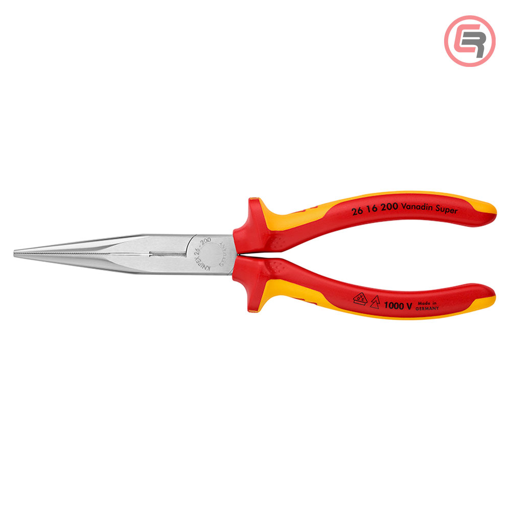 Knipex Kliješta Poluokrugla Špicasta Ravna 200mm 1000V – 26 16 200 - Slika 3