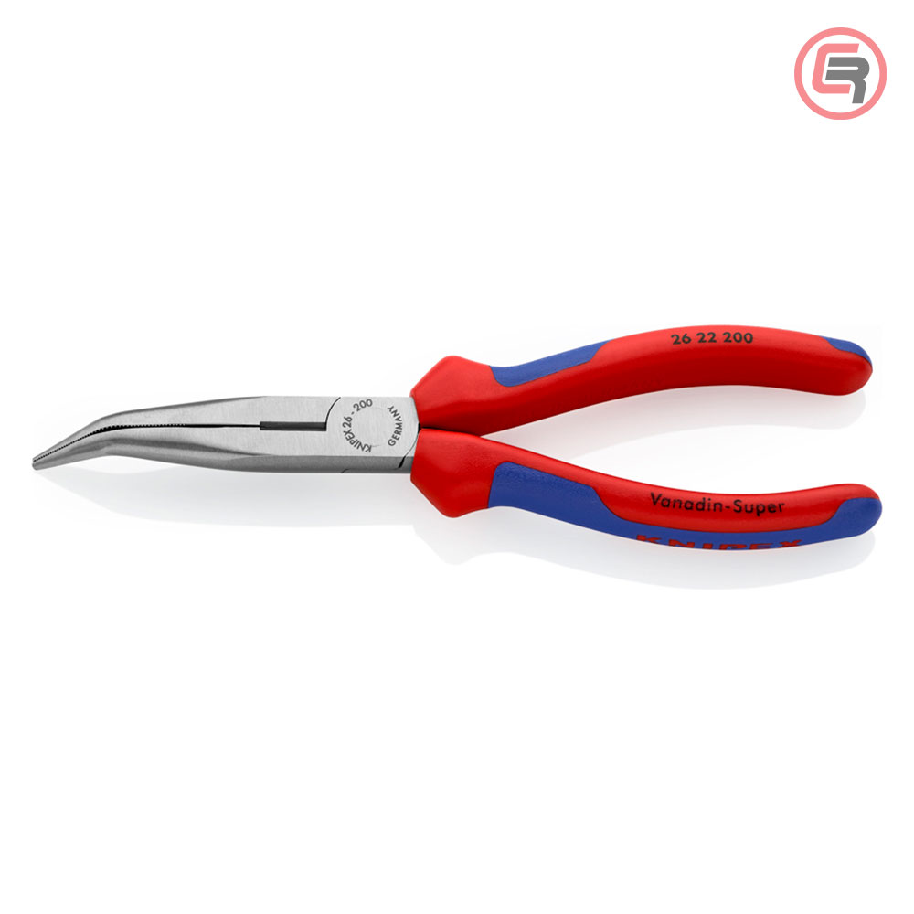 Knipex Kliješta Poluokrugla Špicasta Kriva 200mm – 26 22 200