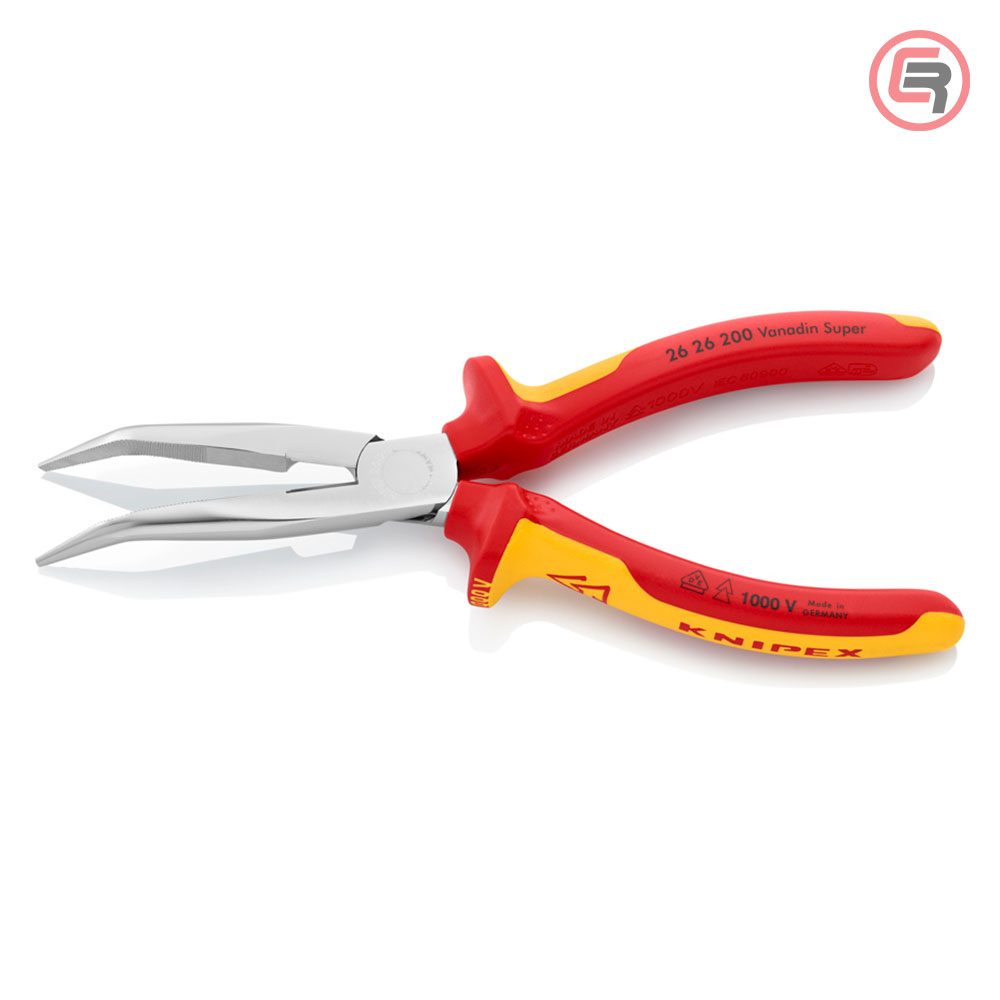 Knipex Kliješta Poluokrugla Špicasta Kriva 200mm 1000V – 26 26 200 - Slika 2