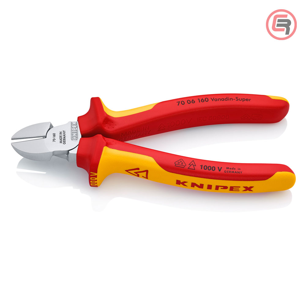 Knipex Kliješta Bočna Sječa – Sječice 160 mm / 1000V – 70 06 160 - Slika 2