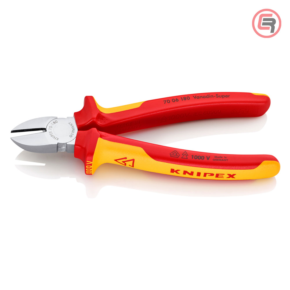Knipex Kliješta Bočna Sječa – Sječice 180mm 1000V – 70 06 180 - Slika 2