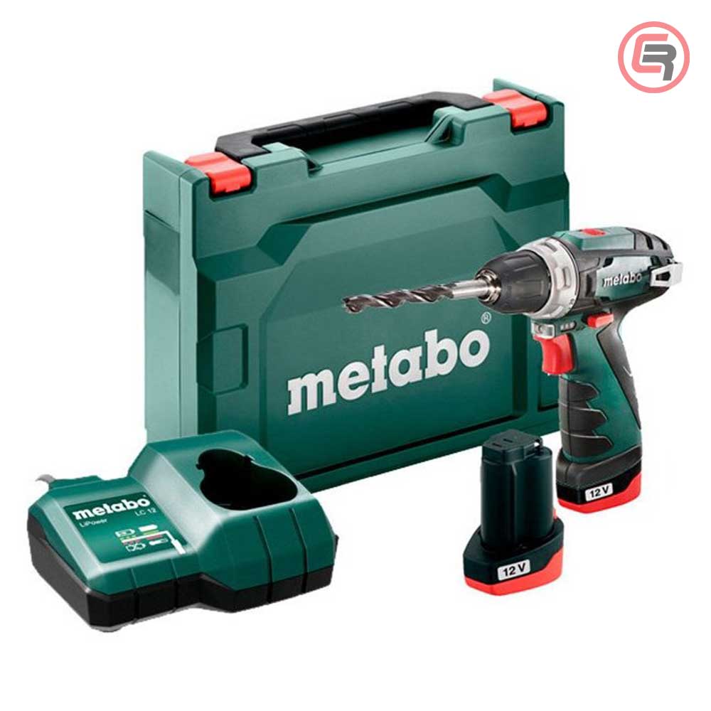 Metabo Bušilica-Odvijač Aku PowerMaxx BS Basic 12V 2xAKU (2,0Ah) LC 24 + Kofer – 600984500