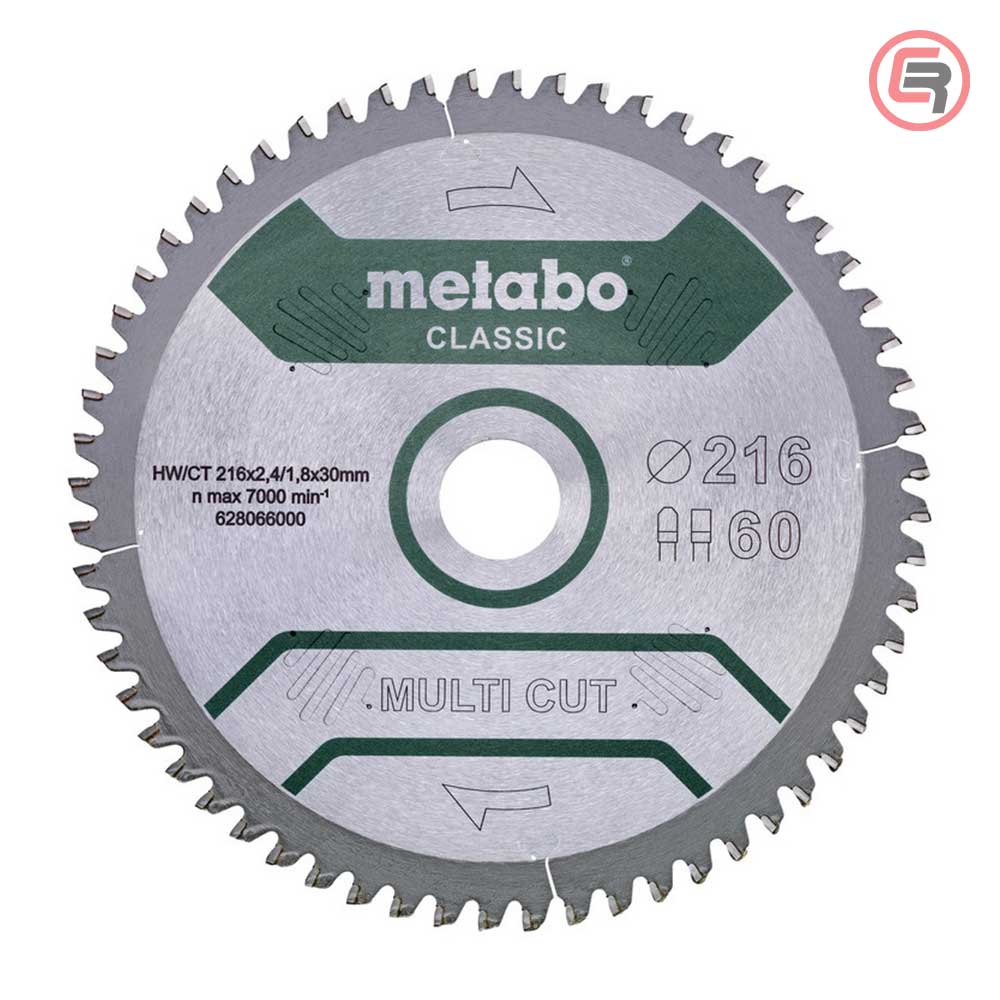 Metabo List Kružne Pile 216x2,4/1,8x30 / Z=60 Multi Cut Classic - 628066000
