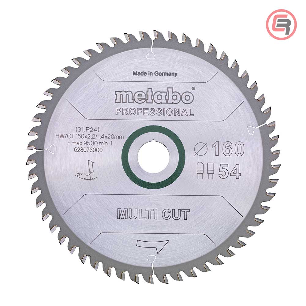 Metabo List Kružne Pile 160 x 2,2 / 1,4 x 20 / Z = 54 Multi Cut Professional - 628073000