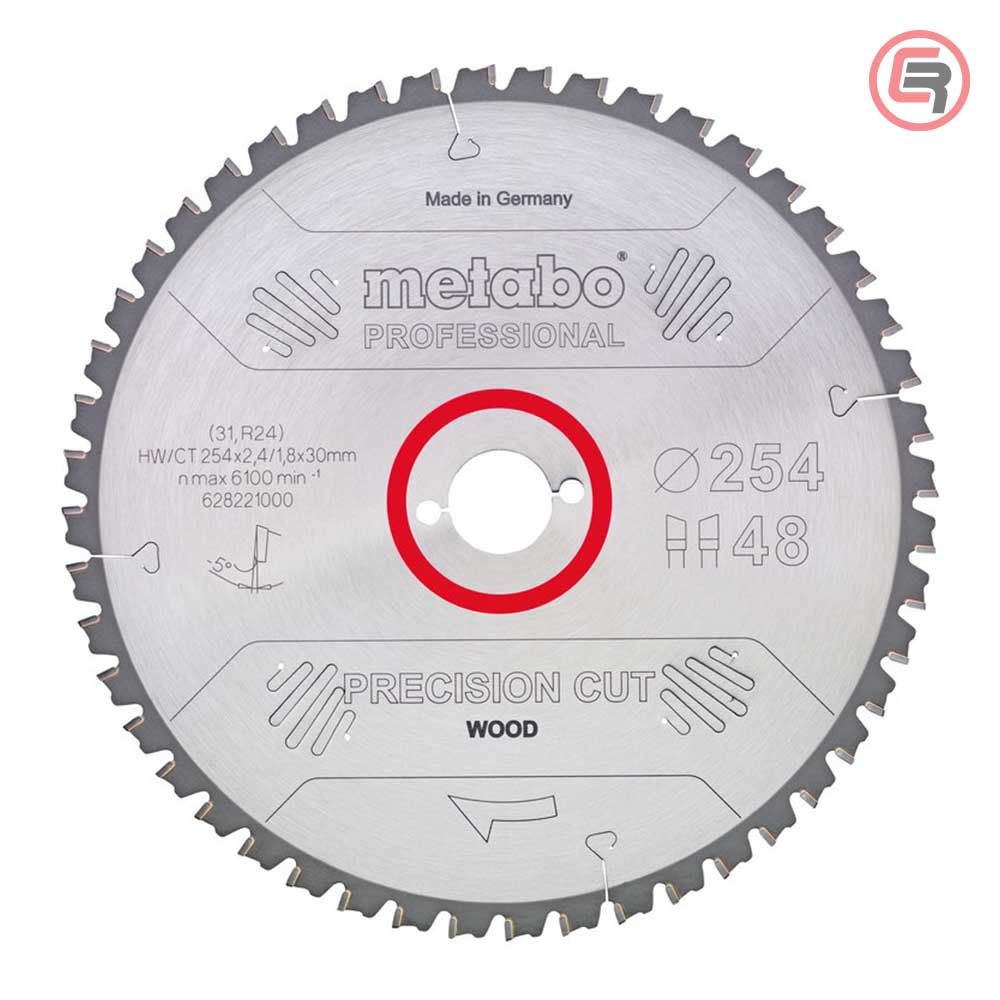Metabo List Kružne Pile 254 x 2,4 / 1,8 x 30 / Z = 60 Precision Cut Wood Professional – 628222000