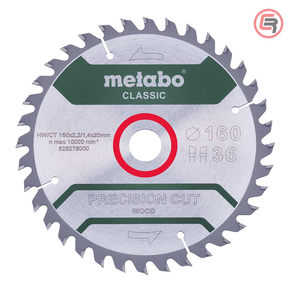 Metabo List Kružne Pile 160 x 2,2 / 1,4 x 20 / Z = 36 Precision Cut Wood Classic - 628278000