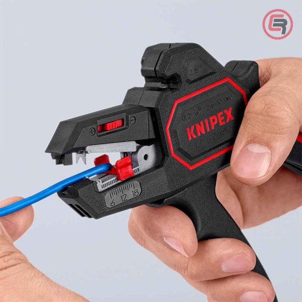 Knipex Kliješta Za Skidanje Izolacije 0,2 - 6,0 mm2 Automatska - 12 62 180 - Slika 4