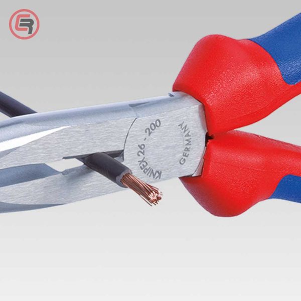 Knipex Kliješta Poluokrugla Špicasta Ravna 200mm – 26 12 200 - Slika 4