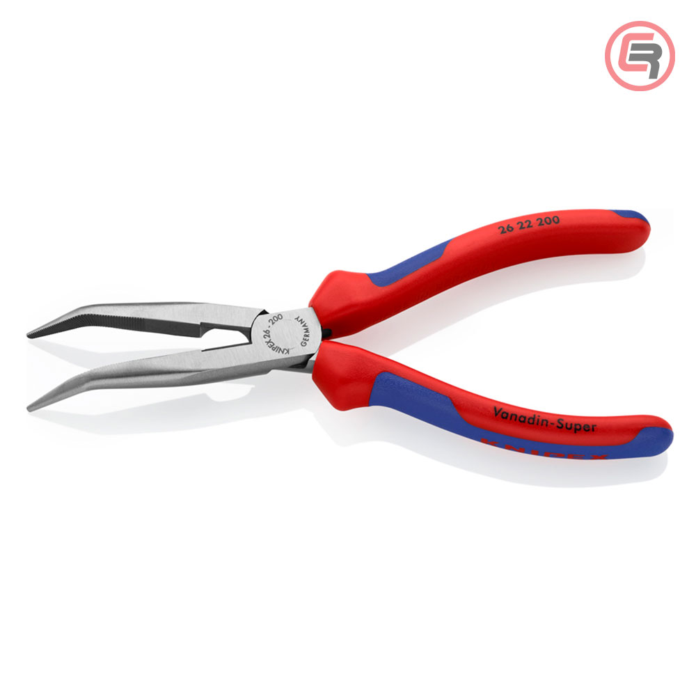 Knipex Kliješta Poluokrugla Špicasta Kriva 200mm – 26 22 200 - Slika 2