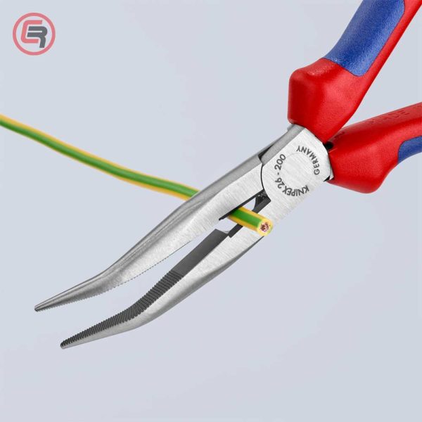 Knipex Kliješta Poluokrugla Špicasta Kriva 200mm – 26 22 200 - Slika 3