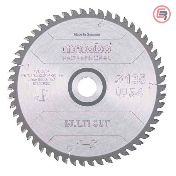 Metabo List Kružne Pile 165x2,2/1,4x20 / Z=54 Multi Cut Professional - 628293000