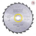 Metabo List Kružne Pile 254 x 2,4 / 1,6 x 30 / Z = 24 Power Cut Wood Professional - 628025000