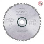 Metabo List Kružne Pile 254 x 2,4 / 1,6 x 30 / Z = 80 Multi Cut Professional - 628093000