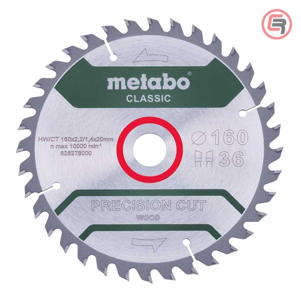 Metabo List Kružne Pile 160x2,2/1,4x20 / Z=36 Precision Cut Wood Classic - 628278000