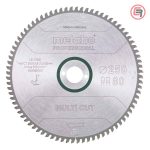 Metabo List Kružne Pile 250 x 2,8 / 2,0 x 30 / Z = 80 Multi Cut Professional - 628088000