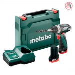 Metabo Bušilica-Odvijač Aku PowerMaxx BS Basic 12V 2xAKU (2,0Ah) LC 24 + Kofer – 600984500