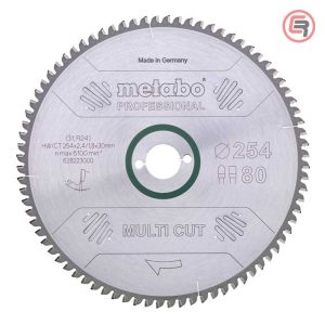 Metabo List Kružne Pile 254x2,4/1,8x30 / Z=80 Multi Cut Professional - 628223000