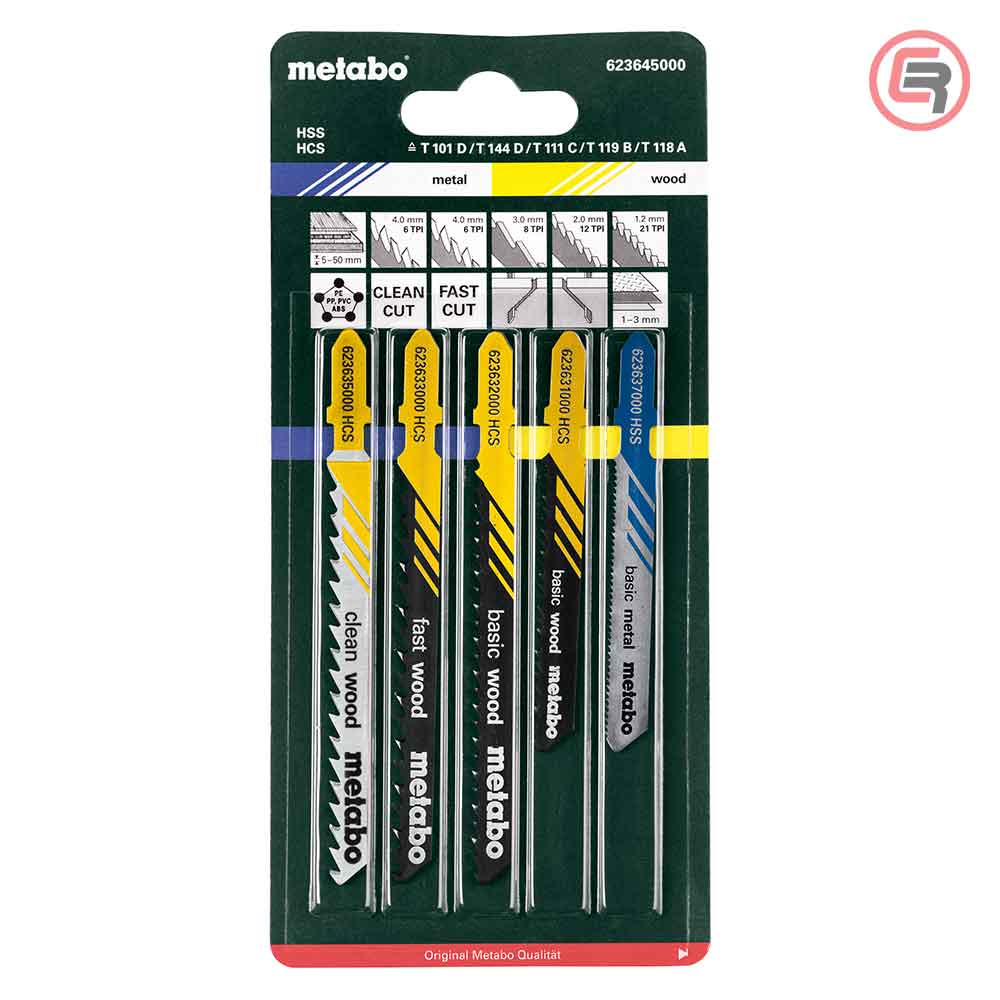 Metabo Ubodne Pilice Za Drvo, Metal i PVC / 5 kom - 623645000