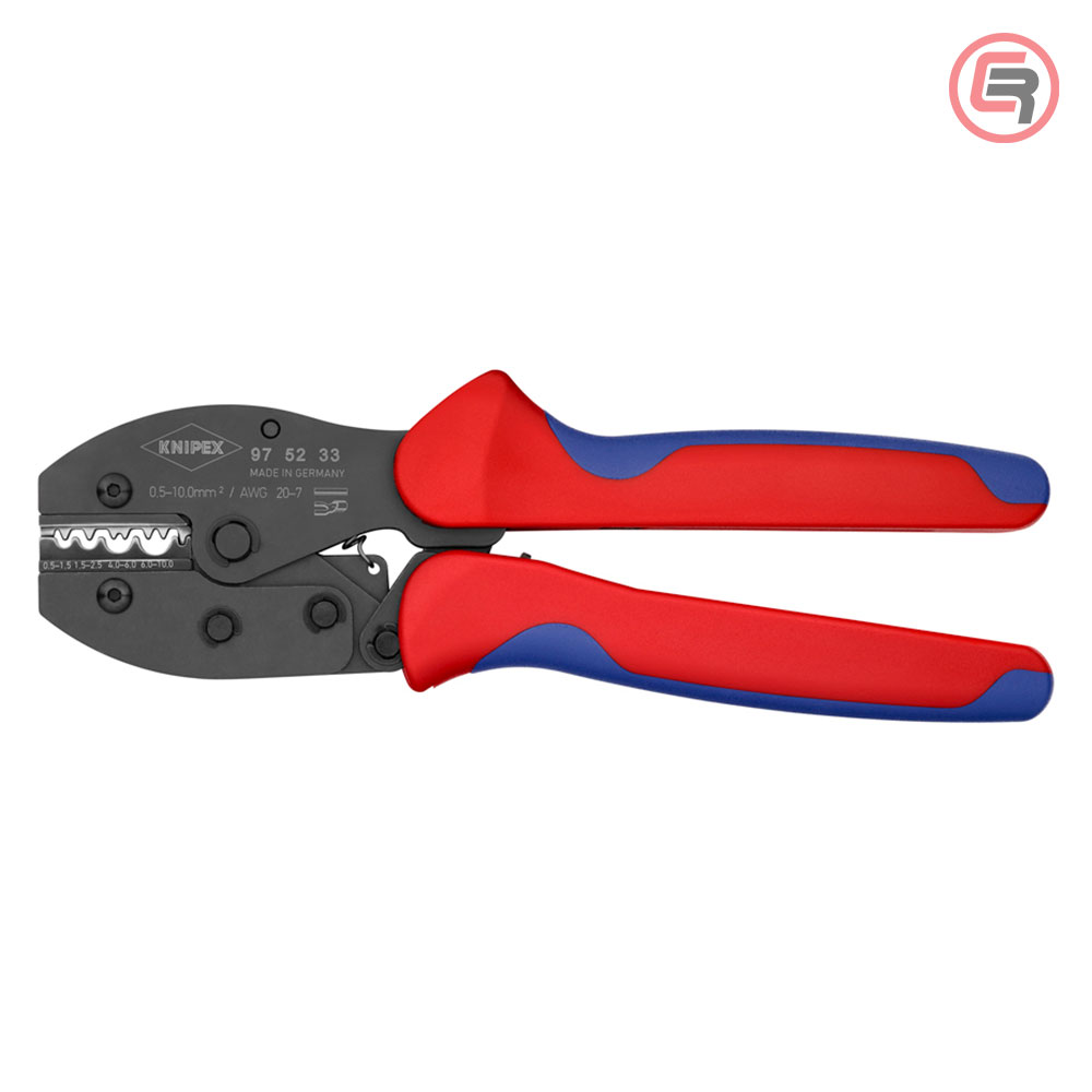 Knipex Kliješta Za Presanje Kabl Stopica Neizoliranih 0,5-10,0 mm2 PreciForce – 97 52 33 - Slika 3