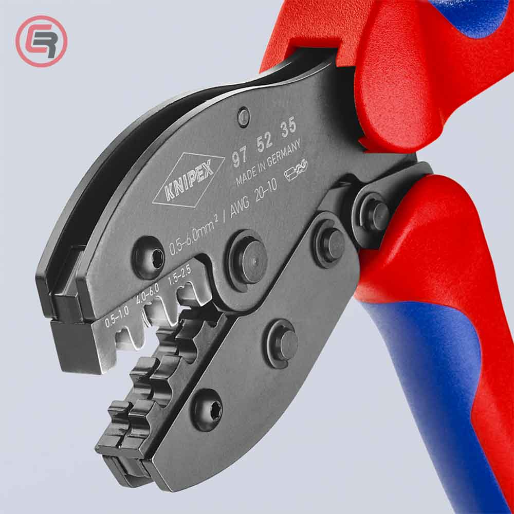 Knipex Kliješta Za Presanje Kabl Stopica Neizoliranih 0,5-6,0 mm2 PreciForce – 97 52 35 - Slika 4