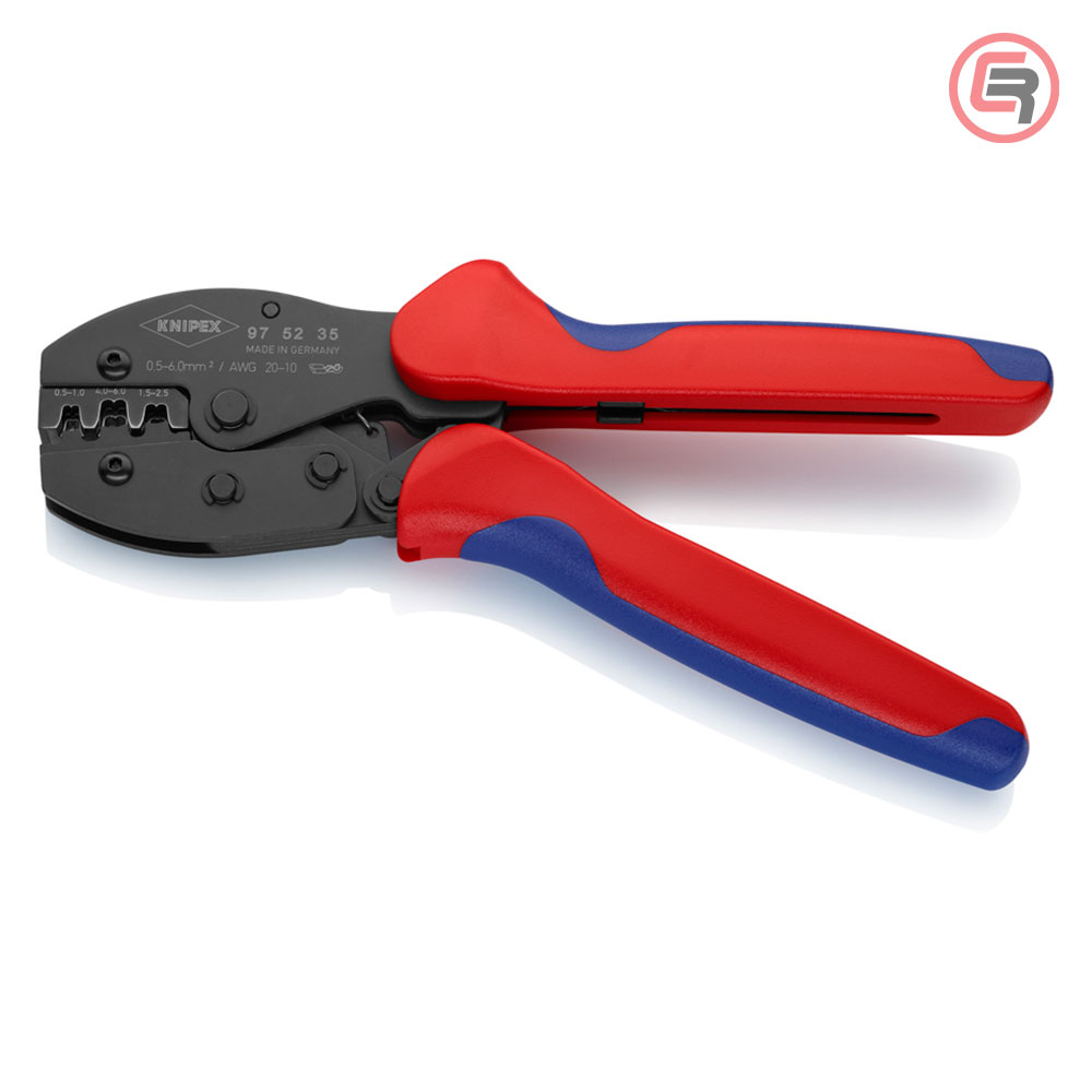 Knipex Kliješta Za Presanje Kabl Stopica Neizoliranih 0,5-6,0 mm2 PreciForce – 97 52 35 - Slika 2