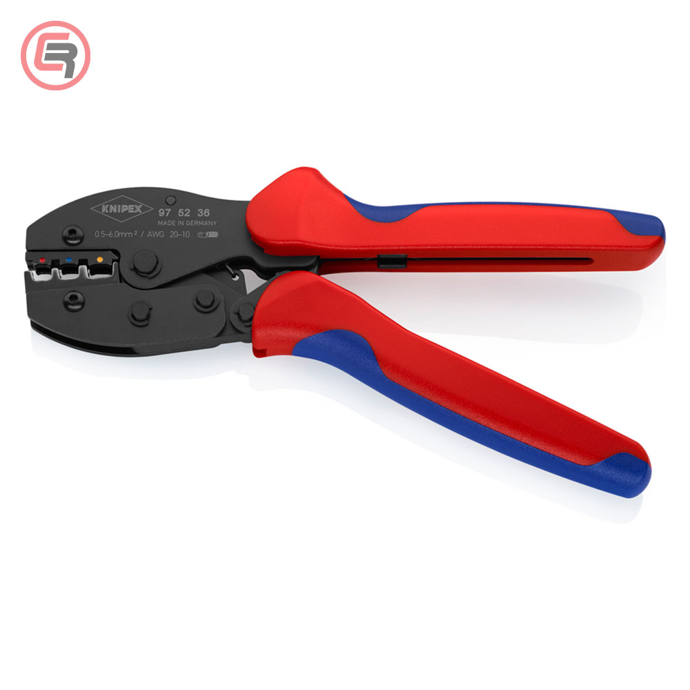 Knipex Kliješta Za Presanje Kabl Stopica Izoliranih 0,5-6,0 mm2 PreciForce – 97 52 36 - Slika 2