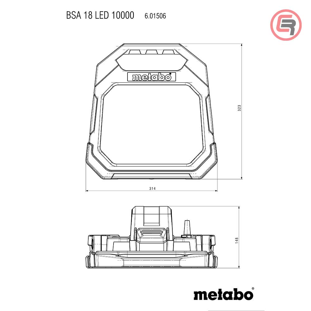 Metabo Svjetiljka Za Gradilište BSA 18 LED 10000 (bez baterija i punjača) - 601506850 - Slika 4
