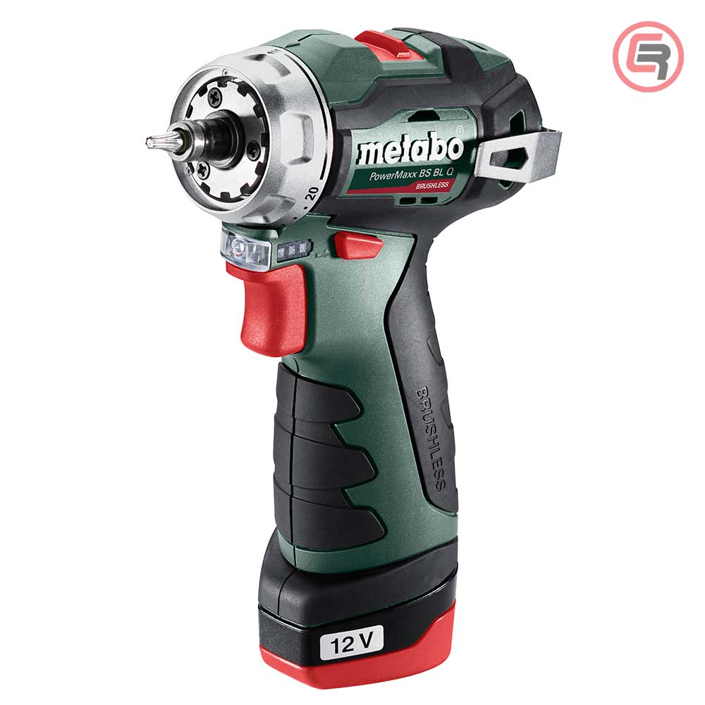 Metabo Bušilica-Odvijač Aku PowerMaxx BS BL Q 12V 2xAKU (2,0Ah) LC 40 + Kofer – 601749500 - Slika 5