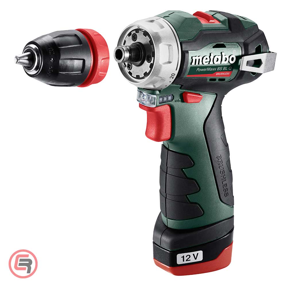 Metabo Bušilica-Odvijač Aku PowerMaxx BS BL Q 12V 2xAKU (2,0Ah) LC 40 + Kofer – 601749500 - Slika 6