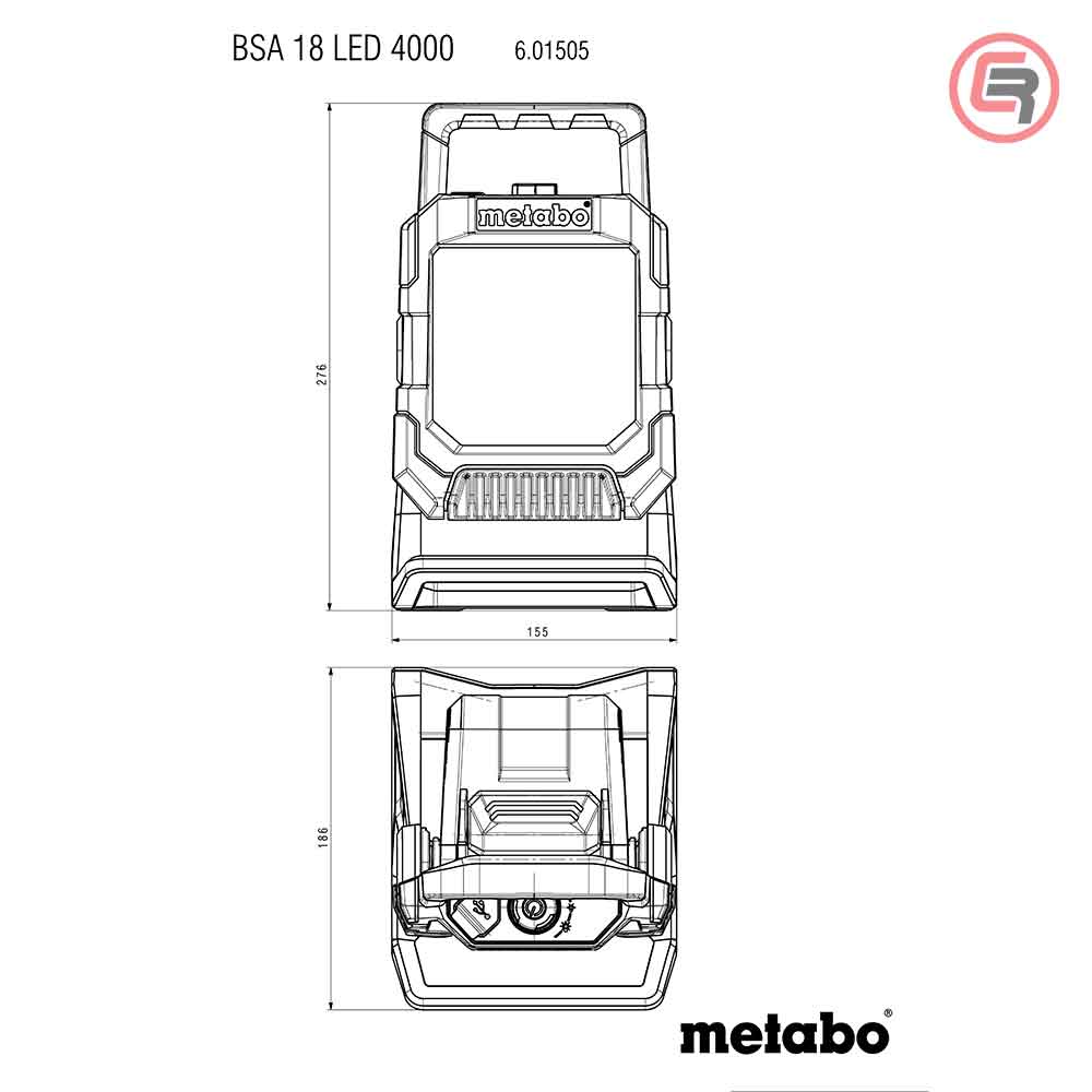 Metabo Svjetiljka Za Gradilište BSA 18 LED 4000 (bez baterija i punjača) - 601505850 - Slika 8