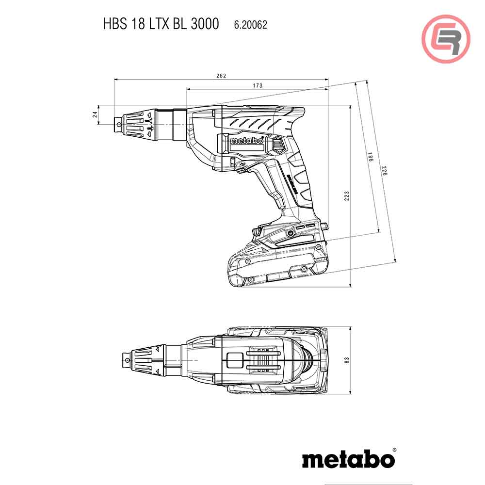 Metabo Odvijač Aku HBS 18 LTX BL 3000 2xAKU (2,0Ah) SC 30 + metaBOX 145 L – 620062500 - Slika 3