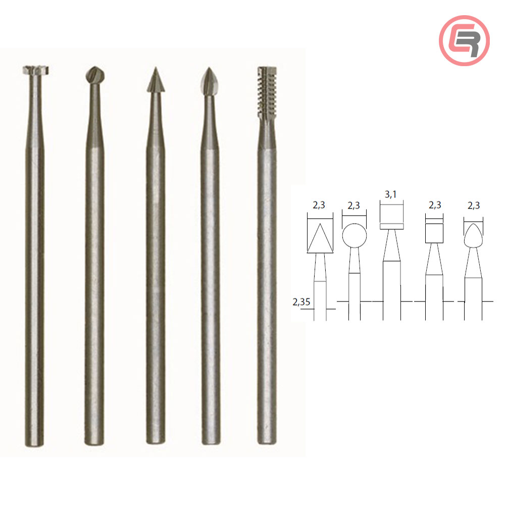 Proxxon Štift Za Glodanje Različitih Oblika U Setu / 5 kom - 28710