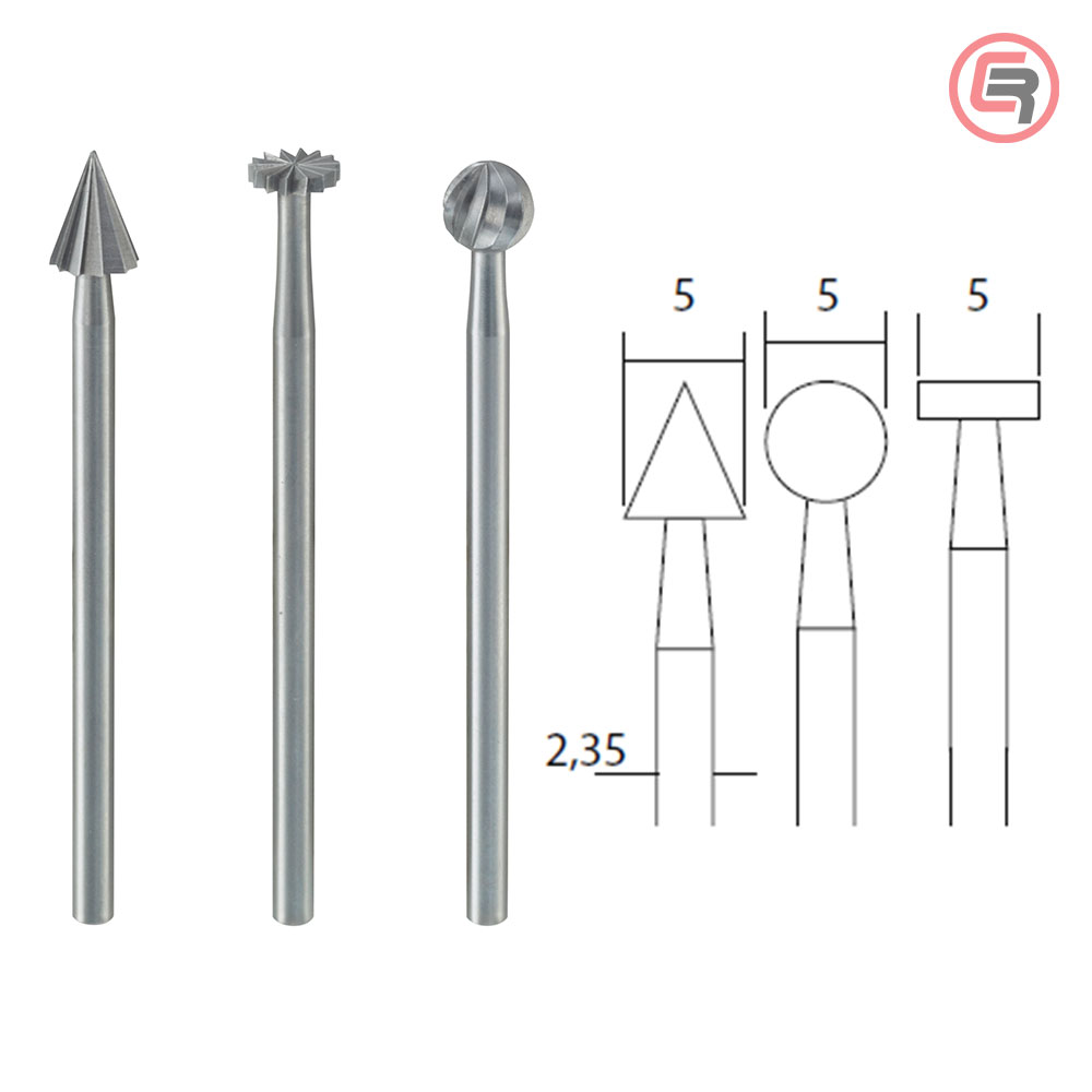 Proxxon Štift Za Glodanje Različitih Oblika U Setu / 3 kom - 28720