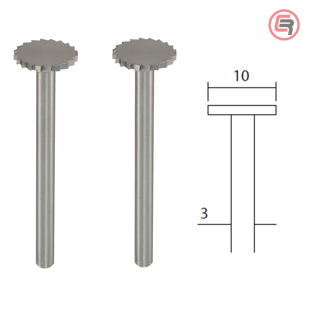 Proxxon Štift Za Glodanje 10,0 mm Plosnati / 2 kom - 28727