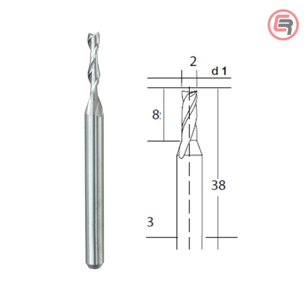Proxxon Štift Za Glodanje Od Volfram-Karbida 2,0 mm Ravni - 28759