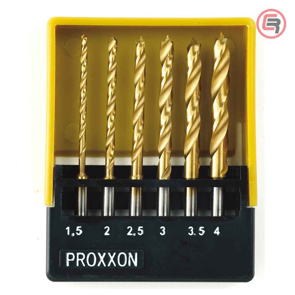 Proxxon Garnitura Svrdala HSS Sa Centralnom Iglom 1,5-4,0 mm / 6 dijelna u Kutiji – 28876