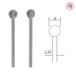 Proxxon Štift Za Glodanje 6,0 mm Kuglasti / 2 kom - 28725
