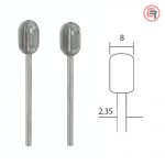 Proxxon Štift Za Glodanje 8,0 mm Cilindrični / 2 kom - 28726