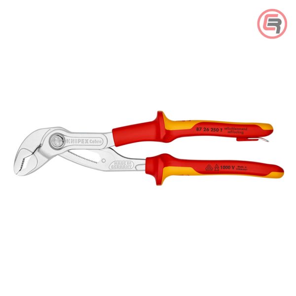 Knipex Kliješta Papige / Papagajke Cobra 250mm Sa Priveznicom 1000V – 87 26 250 T - Slika 3