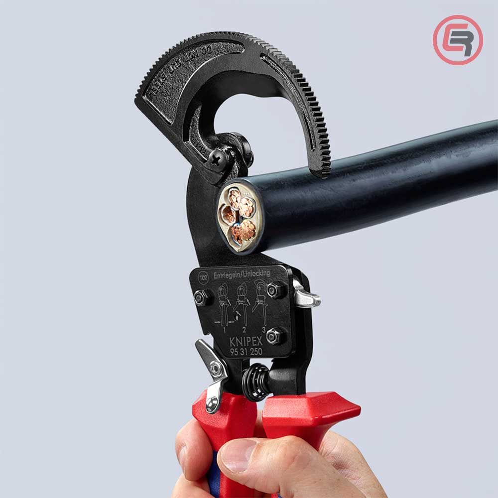 Knipex Škare Makaze 250mm Za Kablove fi 32mm / 240mm2 - 95 31 250 - Slika 5