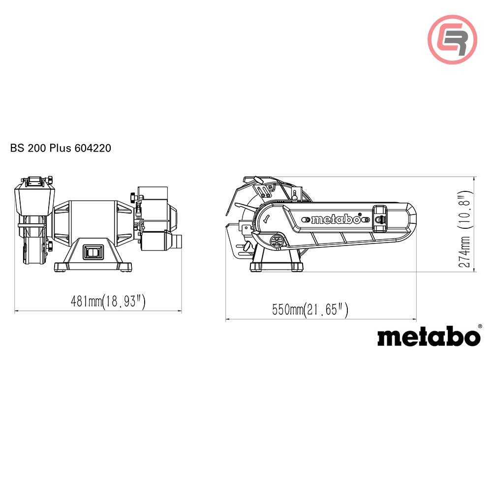 Metabo Brusilica Stolna BS 200 Plus Kružna / Tračna 200mm / 600W - 604220000 - Slika 7