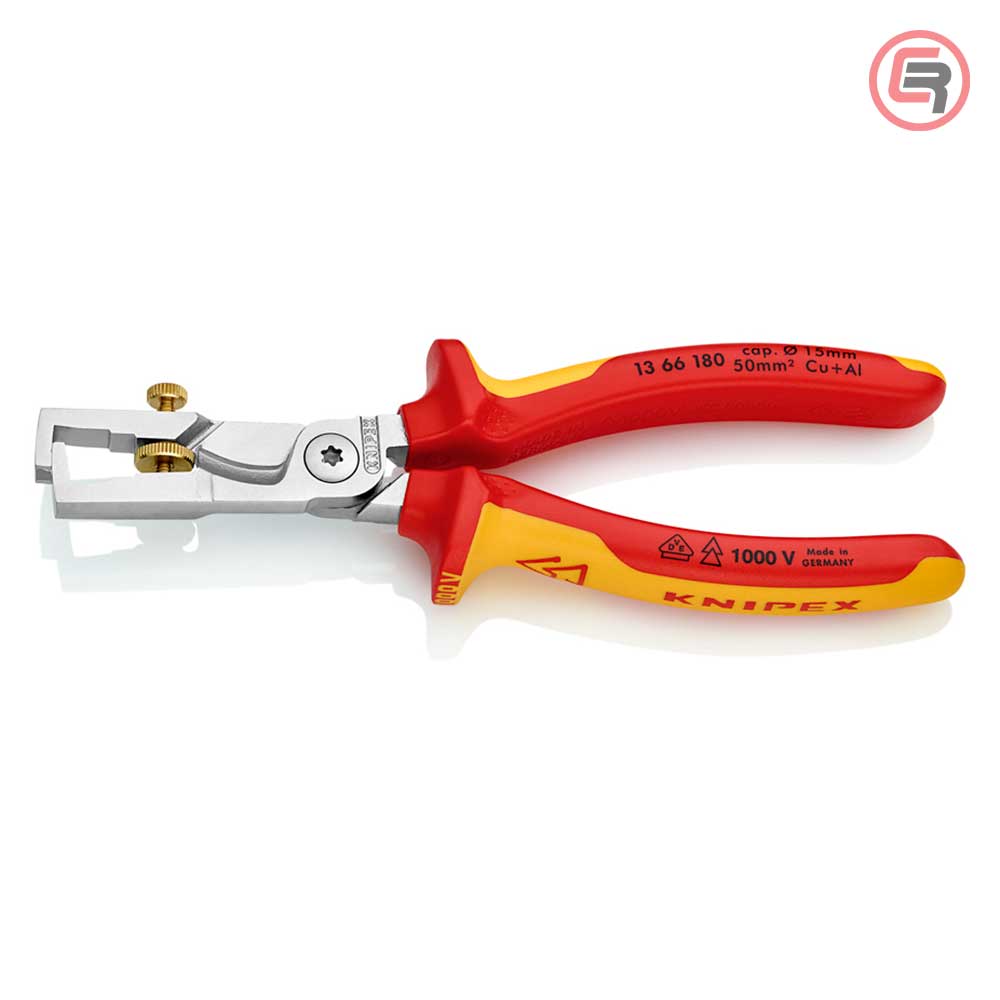Knipex Kliješta Za Skidanje Izolacije StriX 180mm Sa Makazama Za Kablove 1000V - 13 66 180