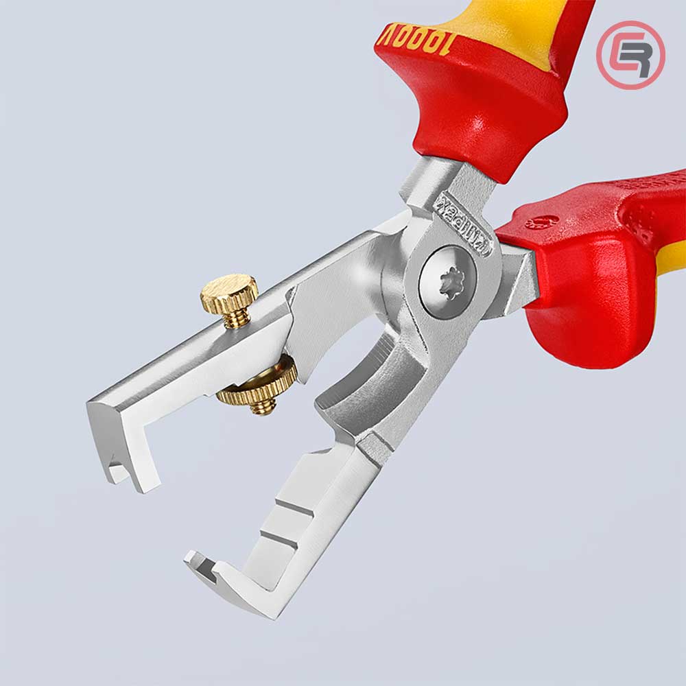 Knipex Kliješta Za Skidanje Izolacije StriX 180mm Sa Makazama Za Kablove 1000V - 13 66 180 - Slika 6