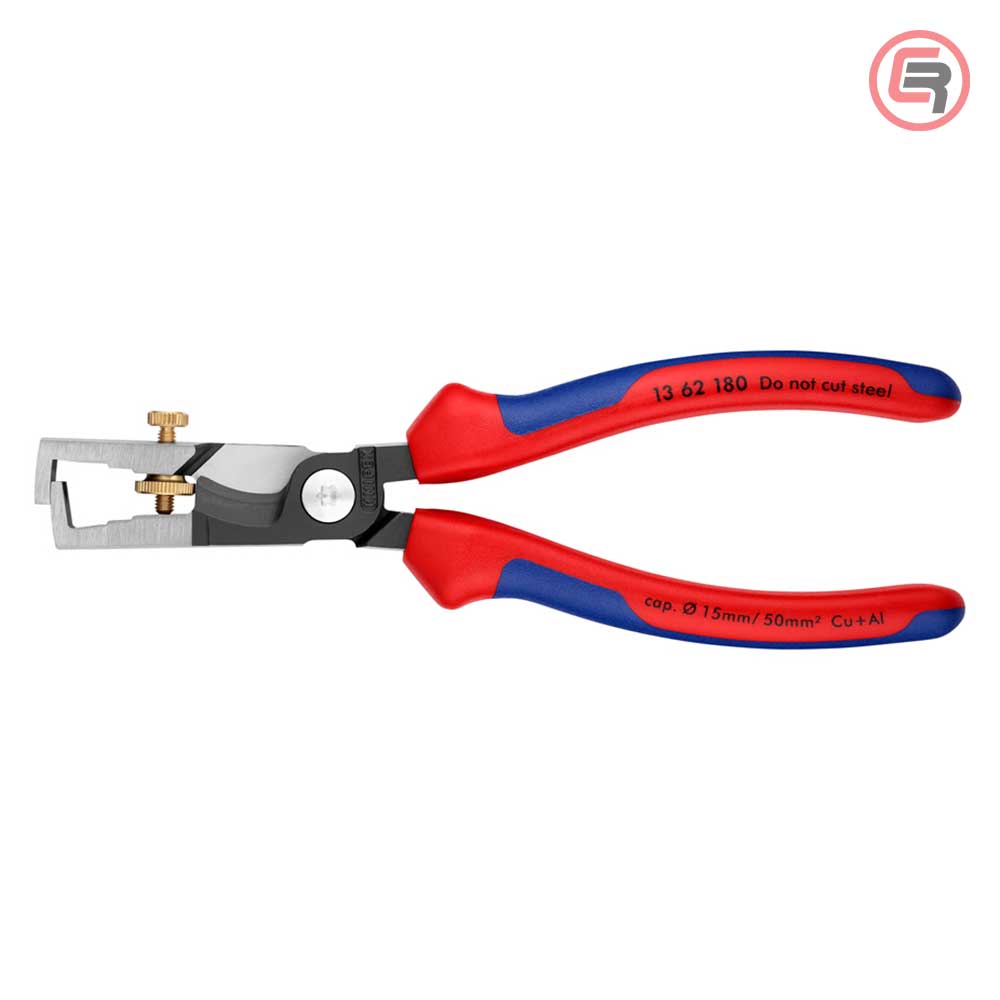 Knipex Kliješta Za Skidanje Izolacije StriX 180mm Sa Makazama Za Kablove - 13 62 180 - Slika 3
