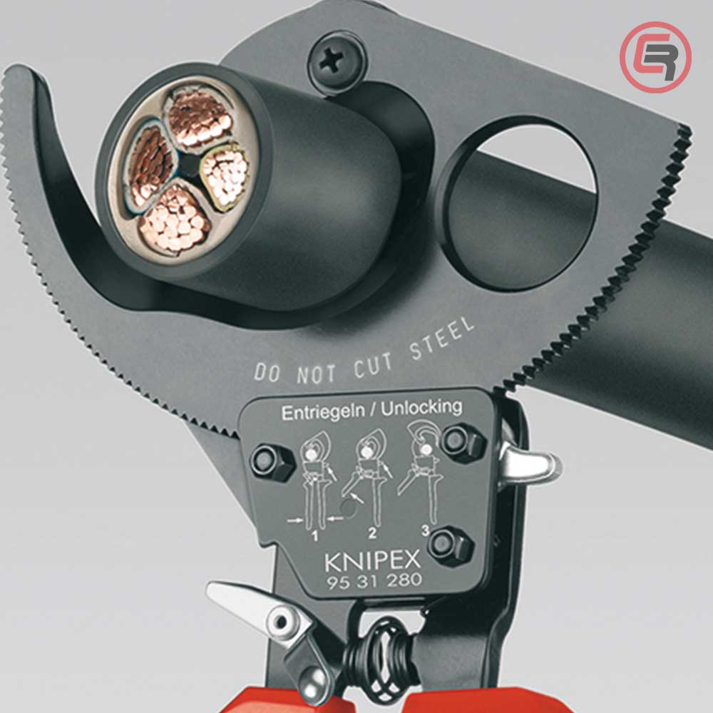 Knipex Škare Makaze 280mm Za Kablove fi 52mm / 380mm2 - 95 31 280 - Slika 4