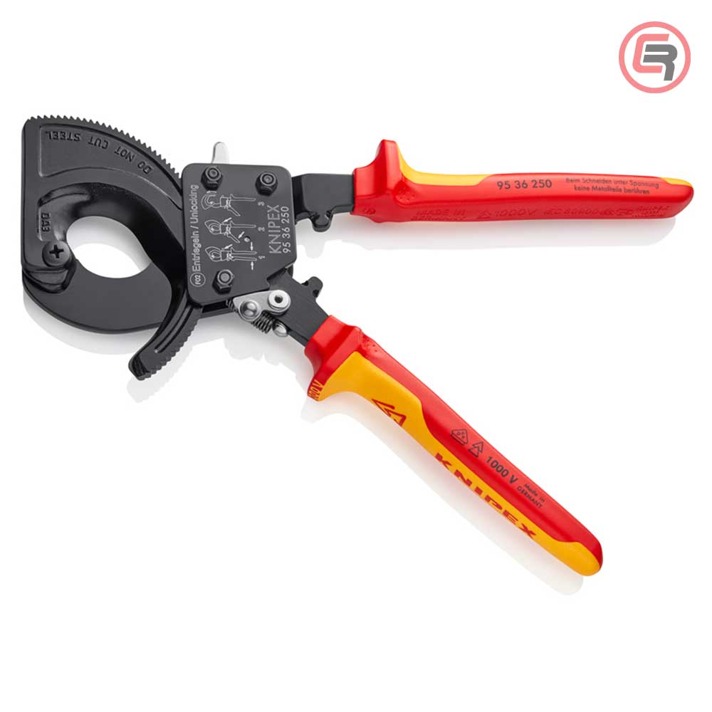 Knipex Škare Makaze 250mm Za Kablove fi 32mm / 240mm2 / 1000V - 95 36 250 - Slika 2