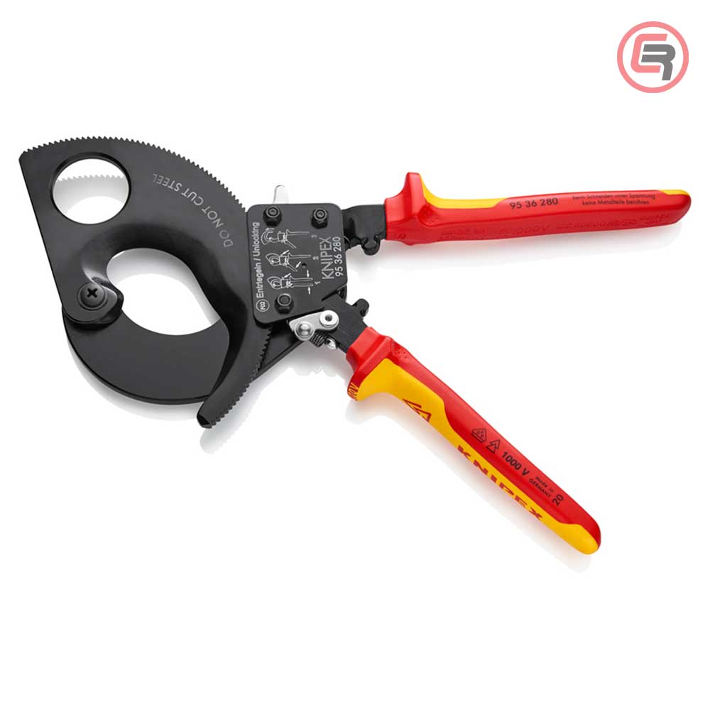 Knipex Škare Makaze 280 mm Za Kablove fi 52 mm / 380 mm2 / 1000V - 95 36 280 - Slika 2