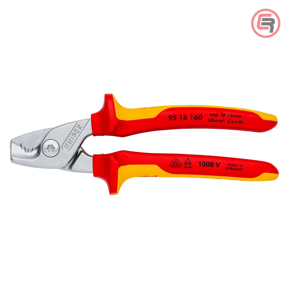 Knipex Škare Makaze 160mm Za Kablove StepCut fi 15mm / 50mm2 1000V – 95 16 160 - Slika 3