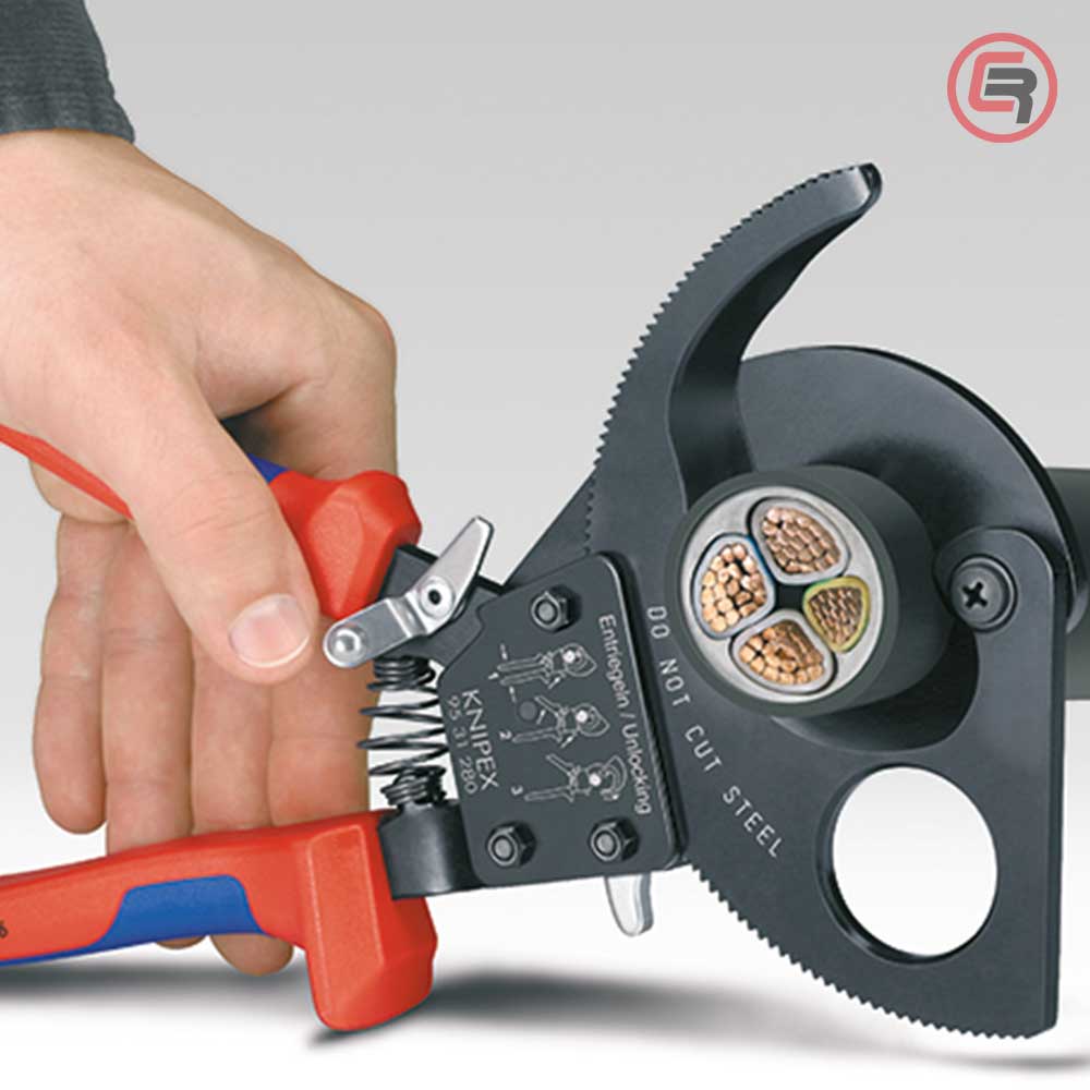 Knipex Škare Makaze 280mm Za Kablove fi 52mm / 380mm2 - 95 31 280 - Slika 5