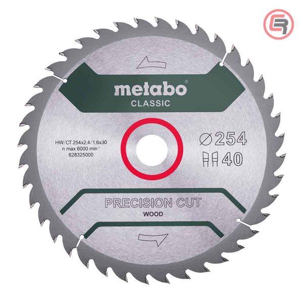 Metabo List Kružne Pile 254x2,4/1,6x30 / Z=40 Precision Cut Wood Classic - 628325000